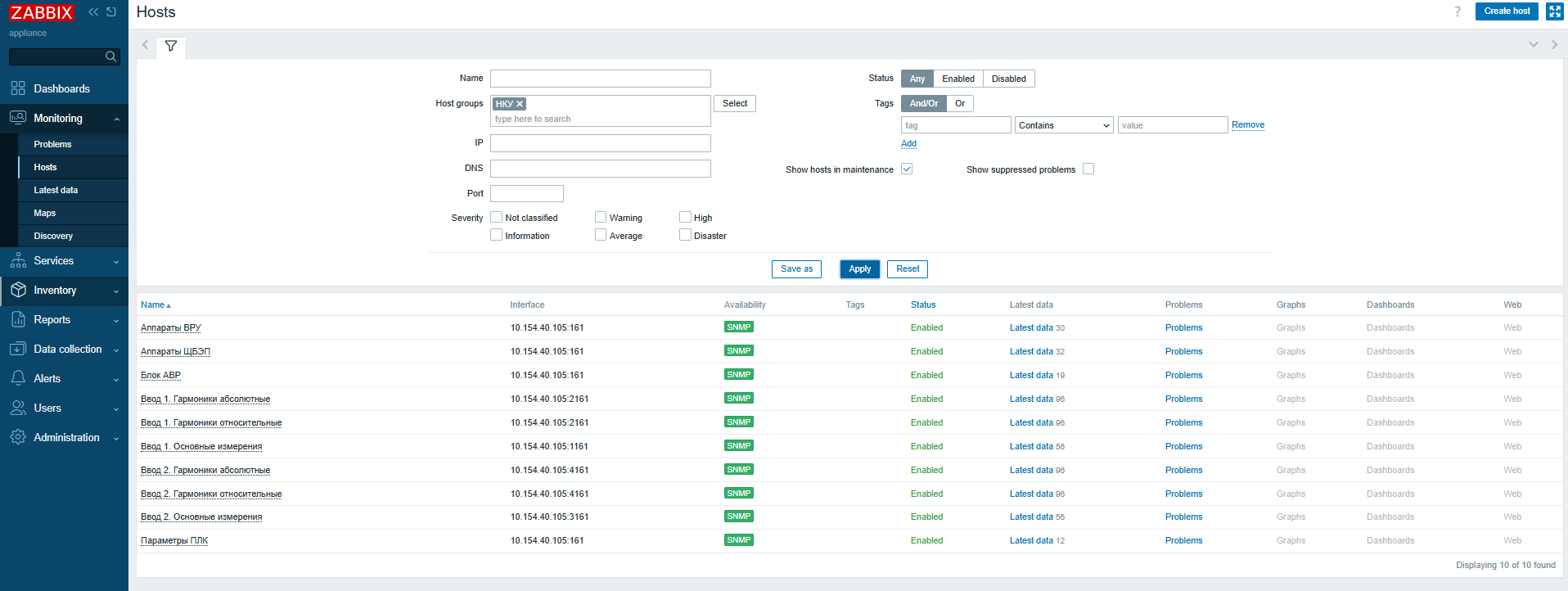 Используемые hosts в Zabbix.png